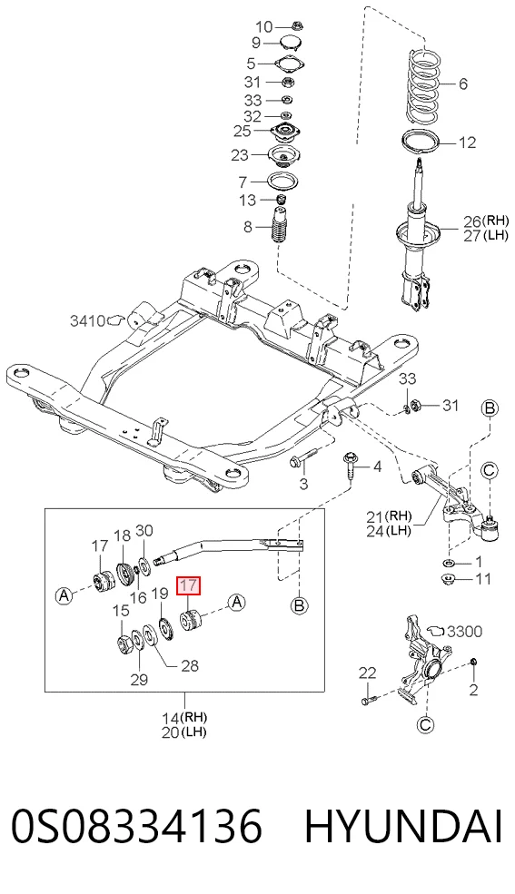 0S08334136 Hyundai/Kia