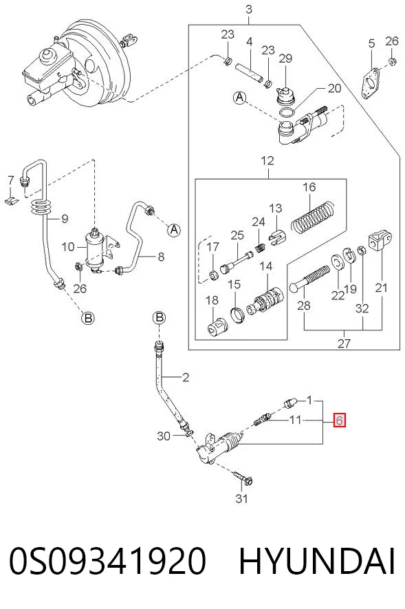 Compre Cilindro de trabalho de embraiagem KIA Sportage 1