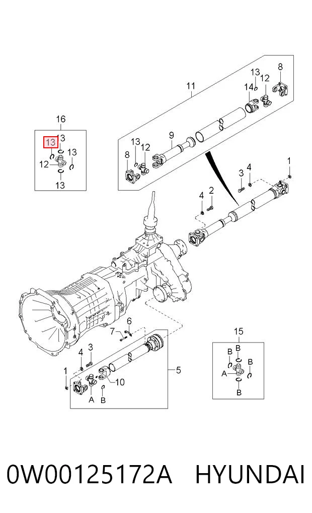 0W00125172A Hyundai/Kia