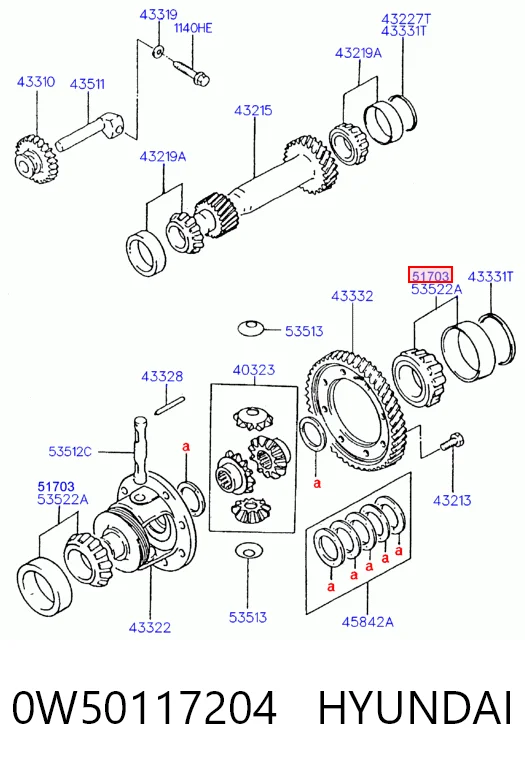 0W50117204 Hyundai/Kia