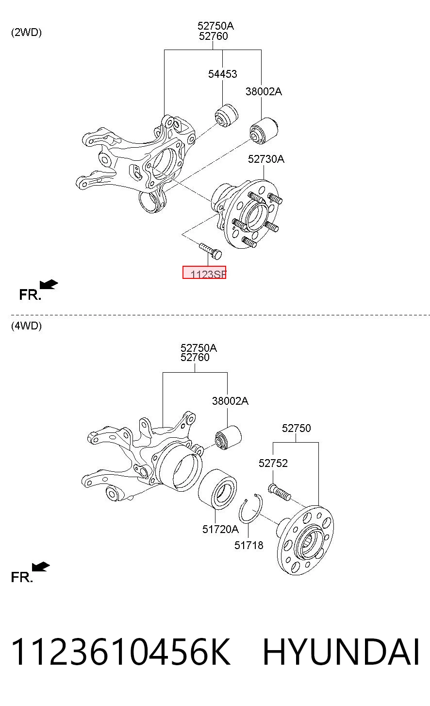 1123610456K Hyundai/Kia 