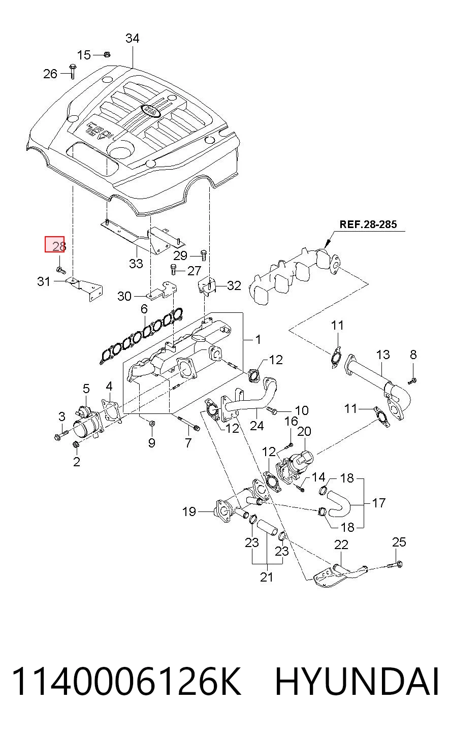 1140006126K Hyundai/Kia 