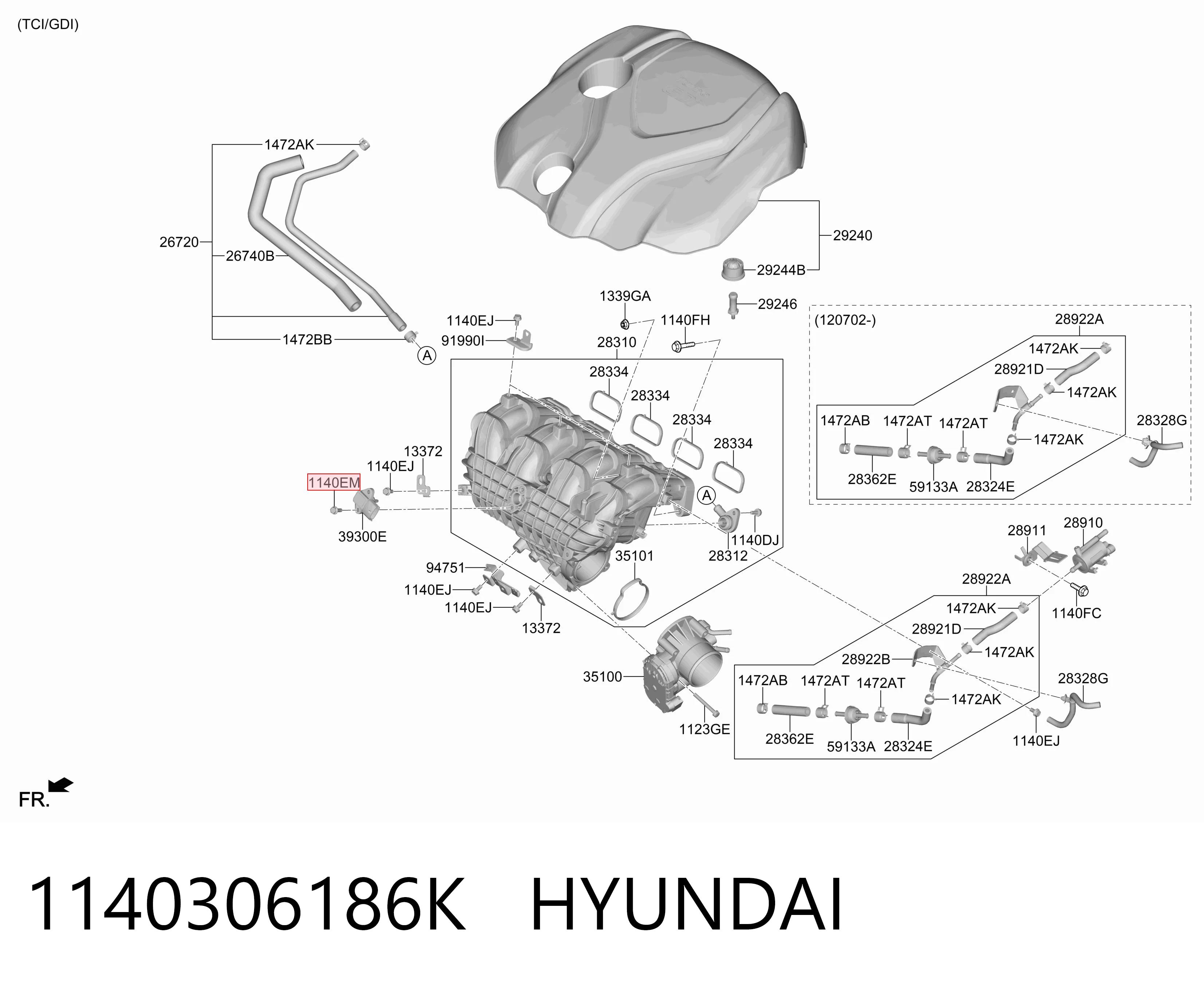1140306186K Hyundai/Kia 