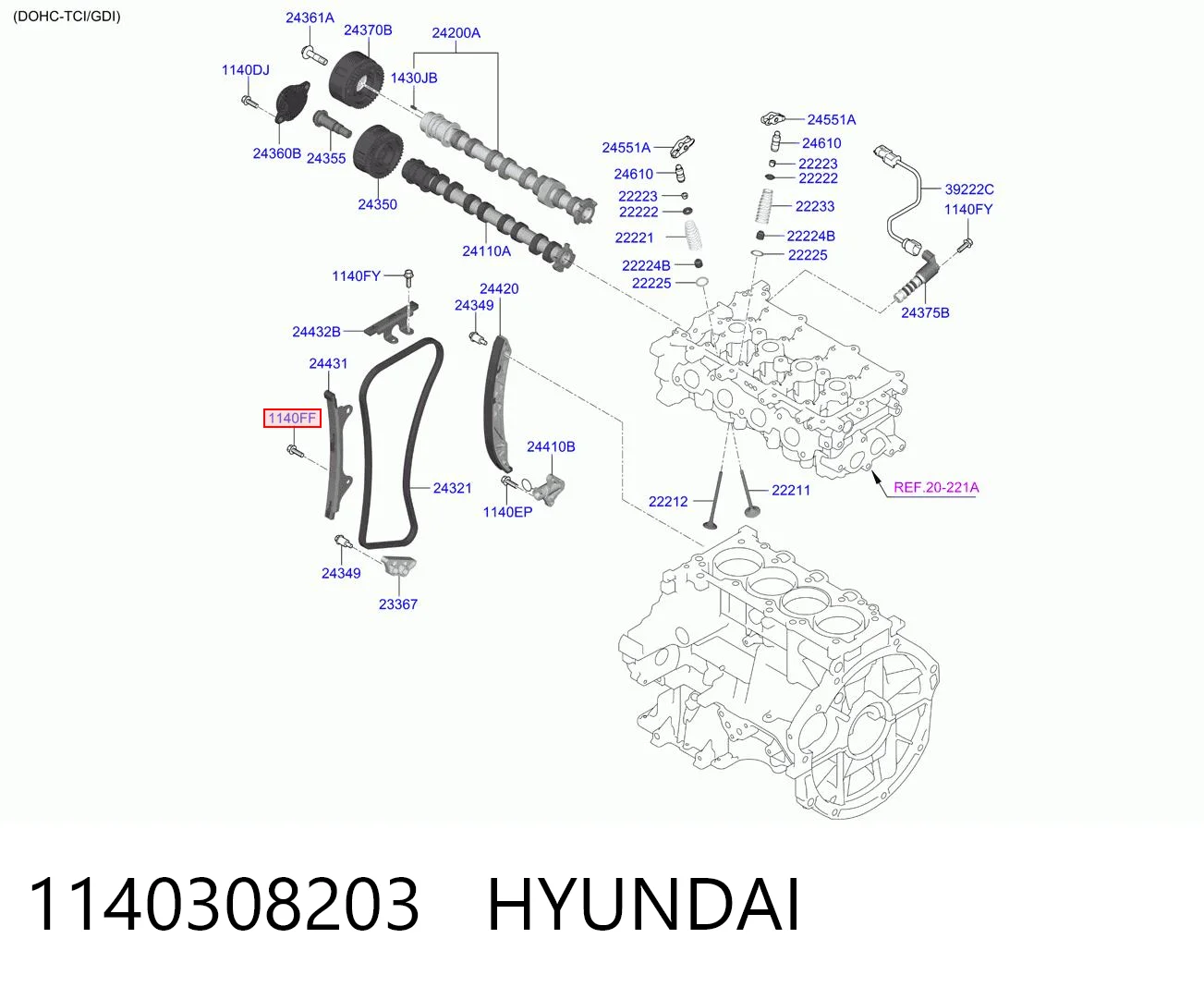 1140308203 Hyundai/Kia 