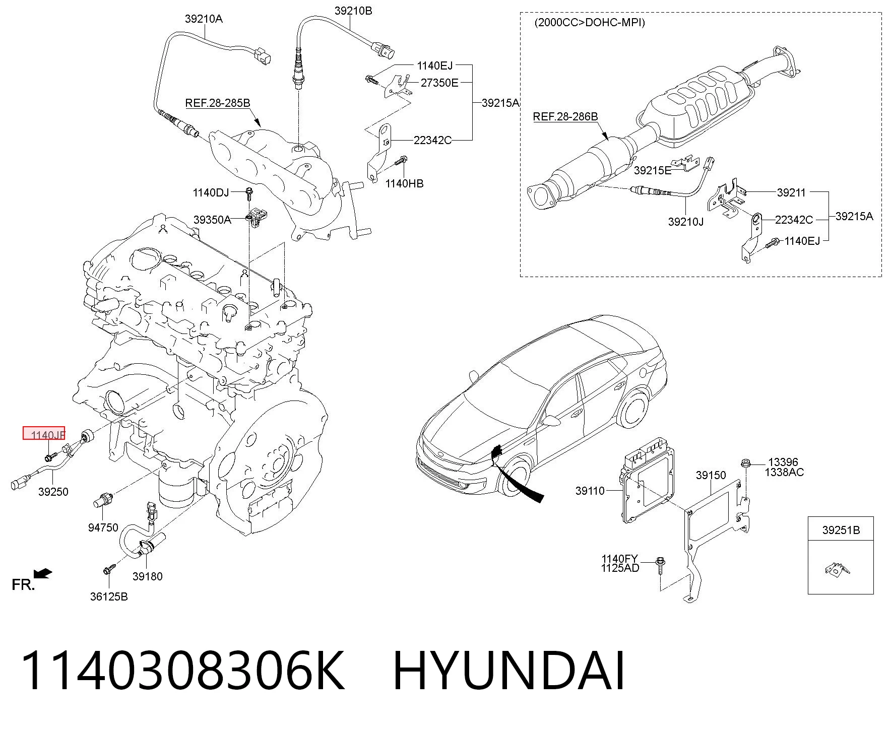 1140308306K Hyundai/Kia 
