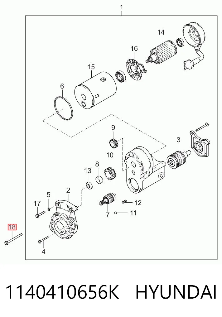 1140410656K Hyundai/Kia