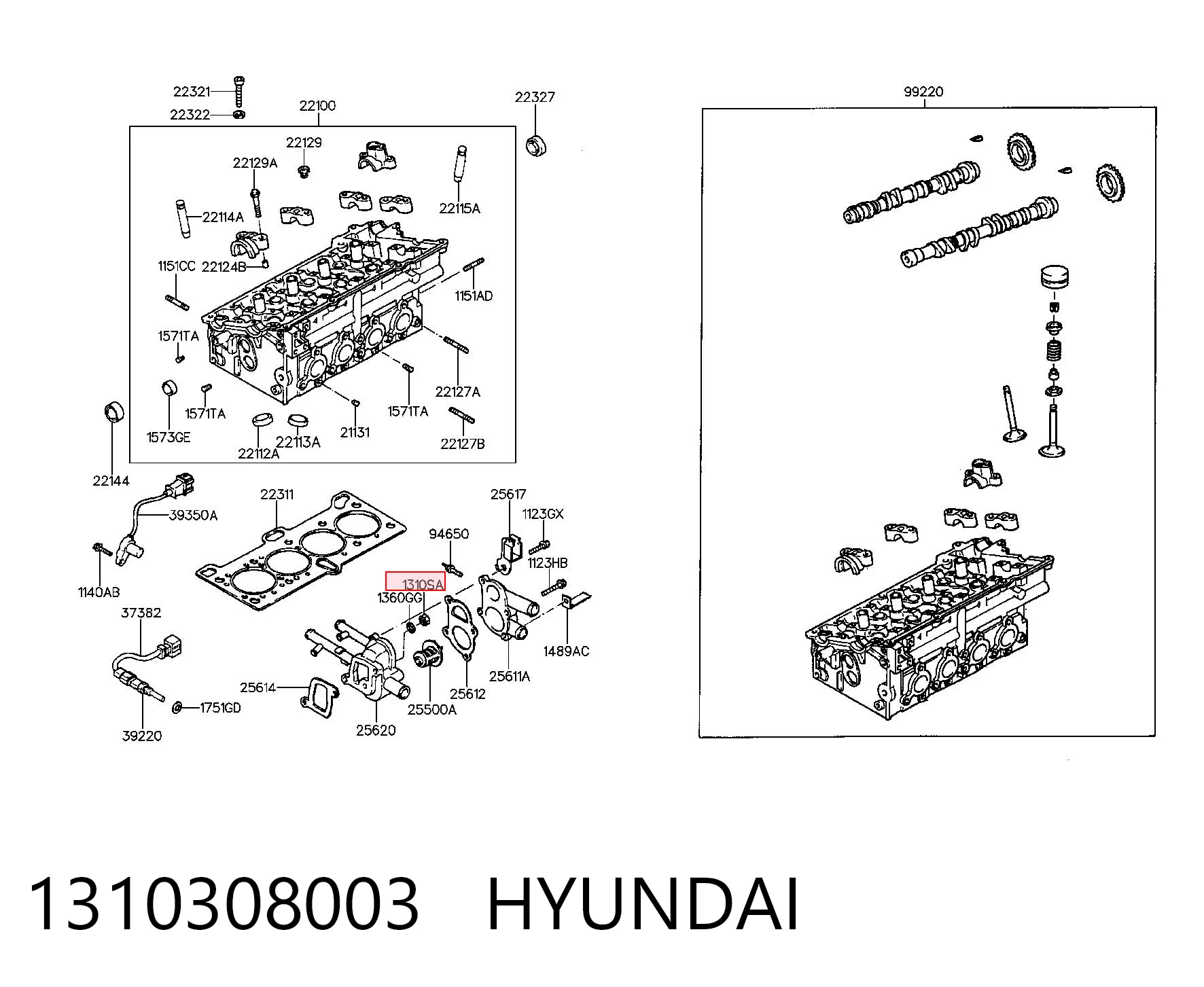 1310308003 Hyundai/Kia 