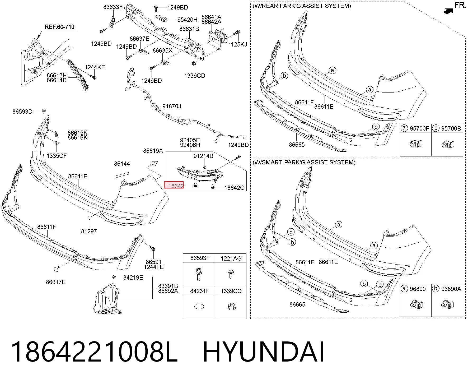 1864221008L Hyundai/Kia Lâmpada