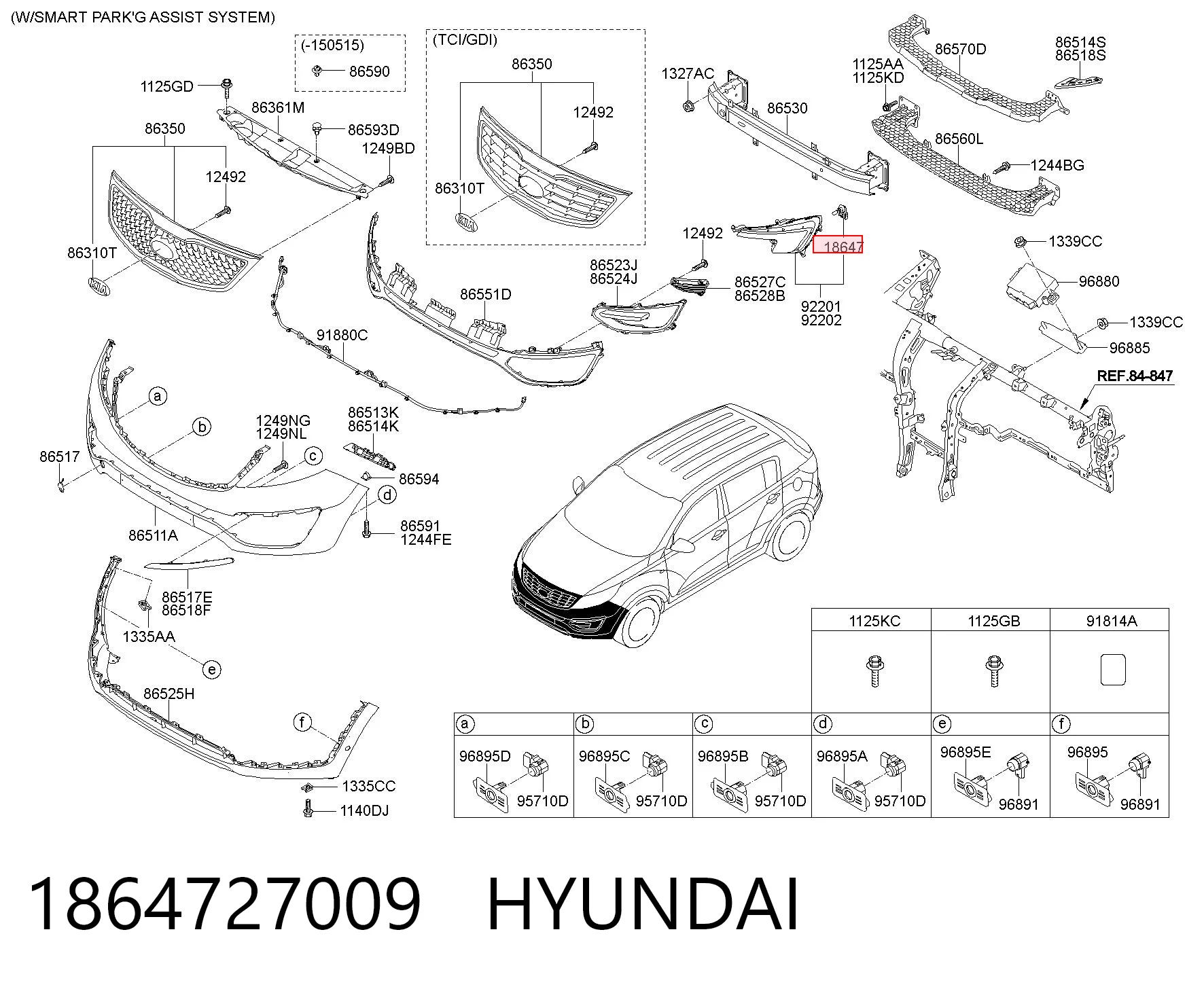 1864727009 Hyundai/Kia Lâmpada