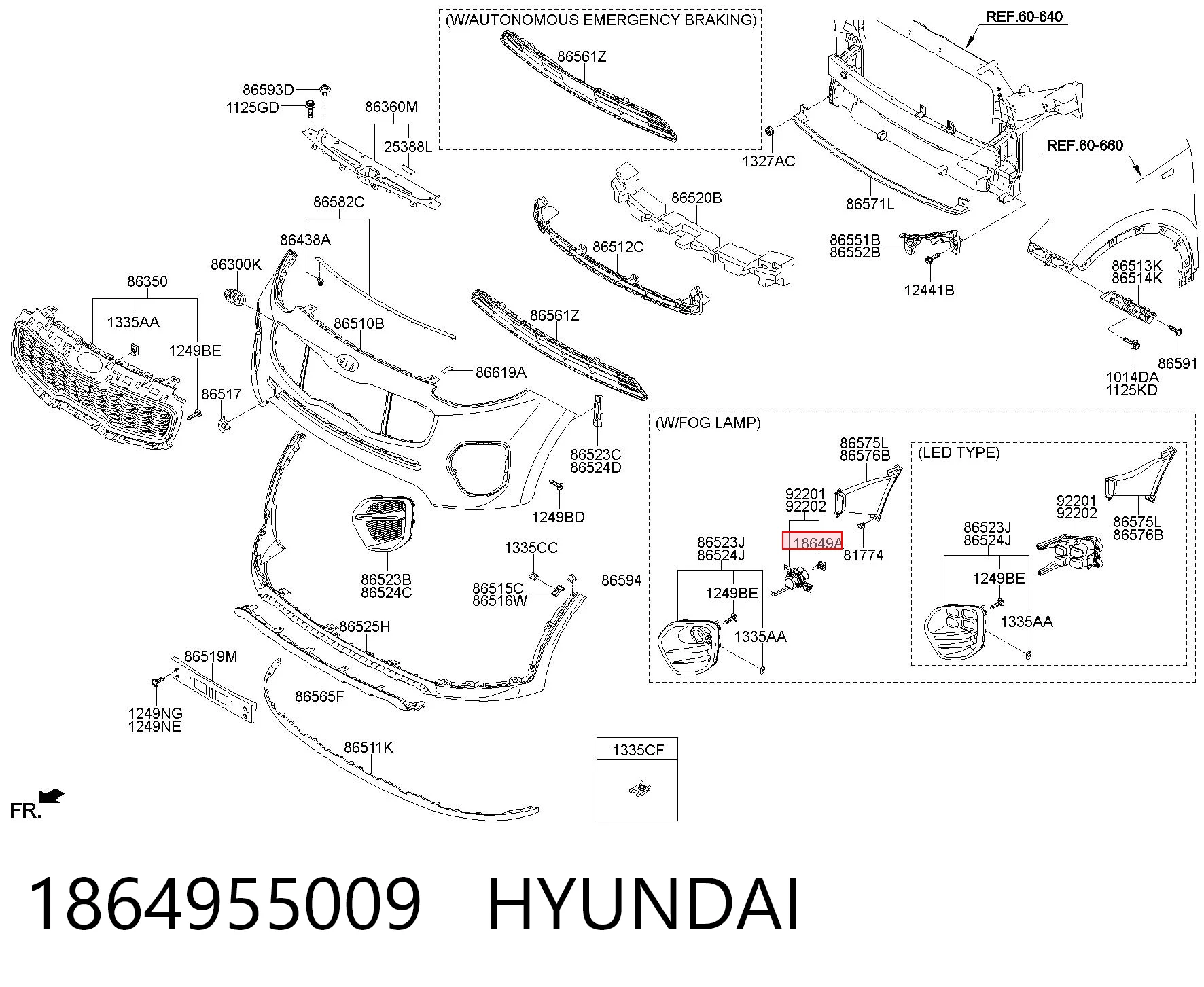1864955009 Hyundai/Kia Filtro de combustível