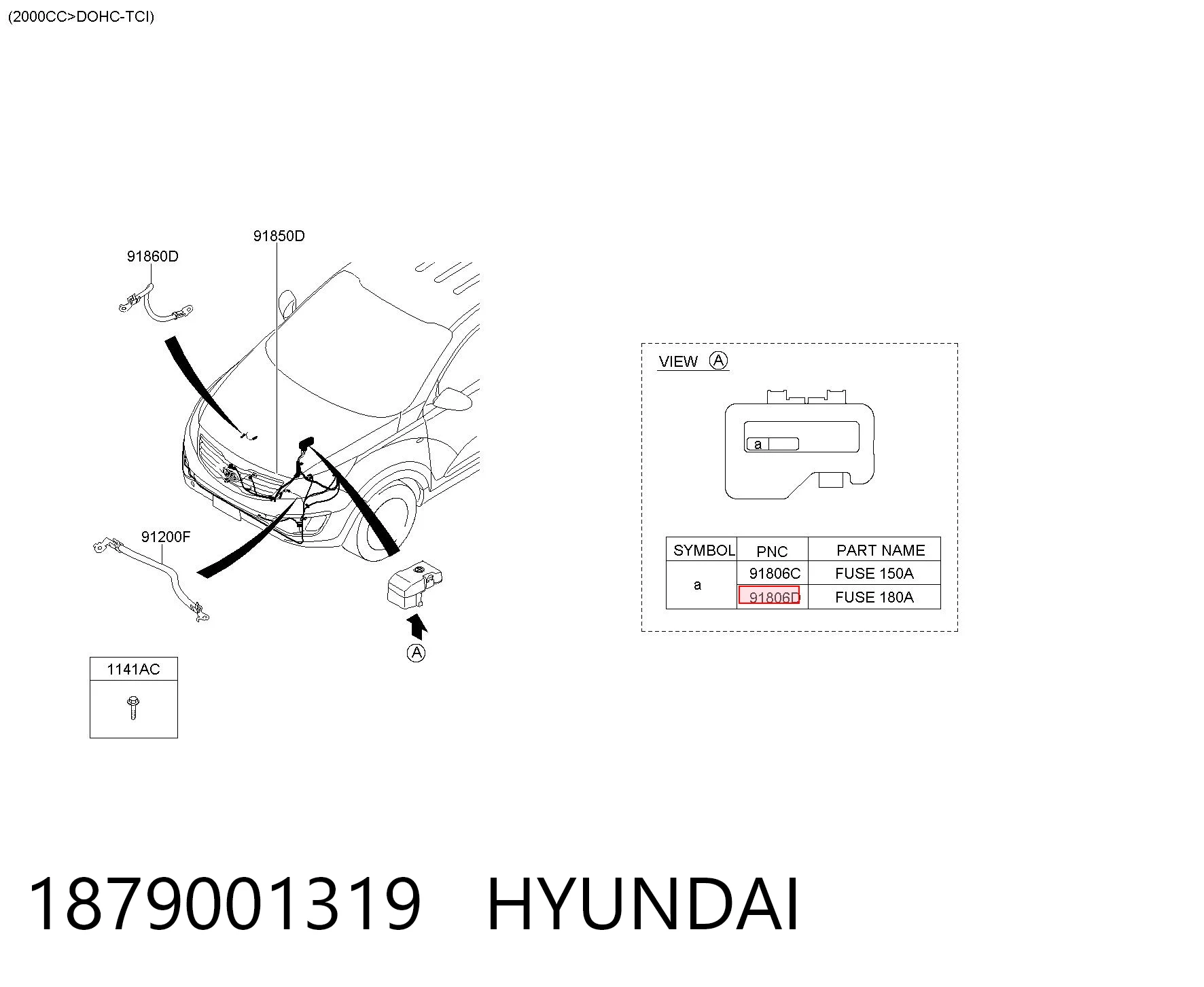 1879001319 Hyundai/Kia Dispositivo de segurança