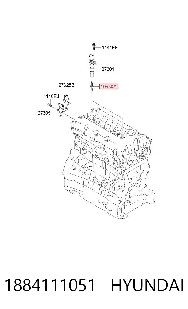 1884111051 Hyundai/Kia Vela de ignição