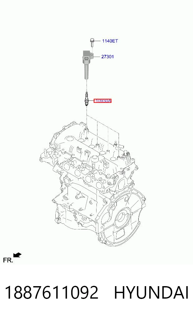 1887611092 Hyundai/Kia Vela de ignição