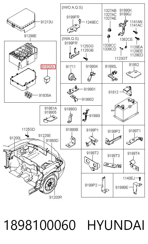 1898100060 Hyundai/Kia