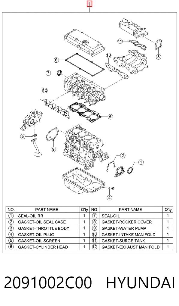 2091002C00 Hyundai/Kia