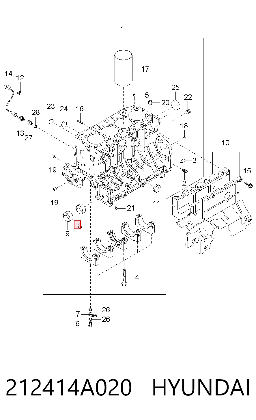 212414A020 Hyundai/Kia