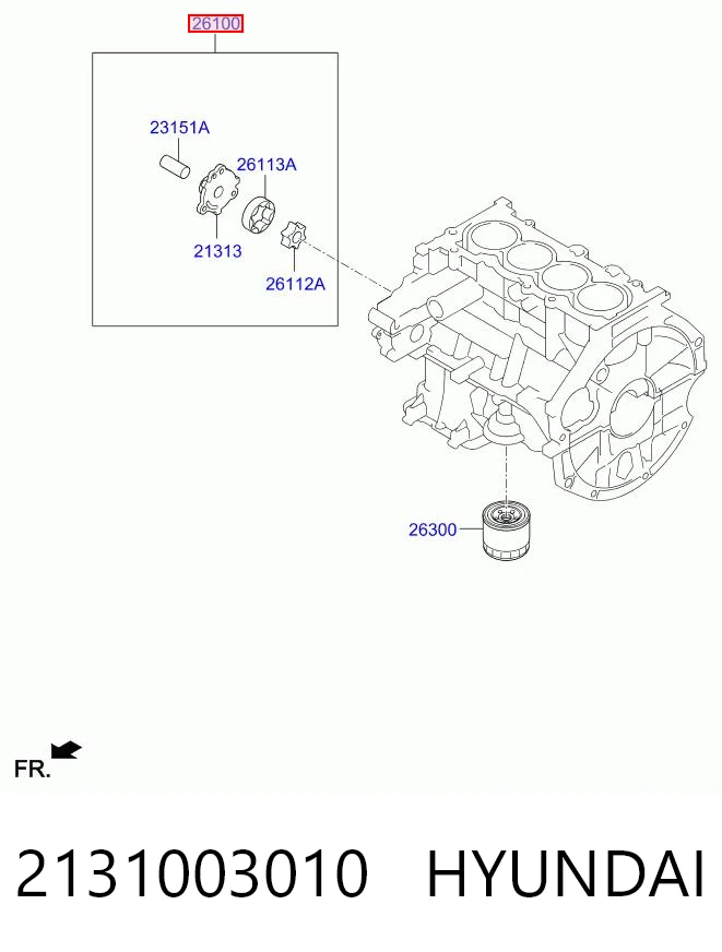 Bomba de óleo para Hyundai I20  GB
