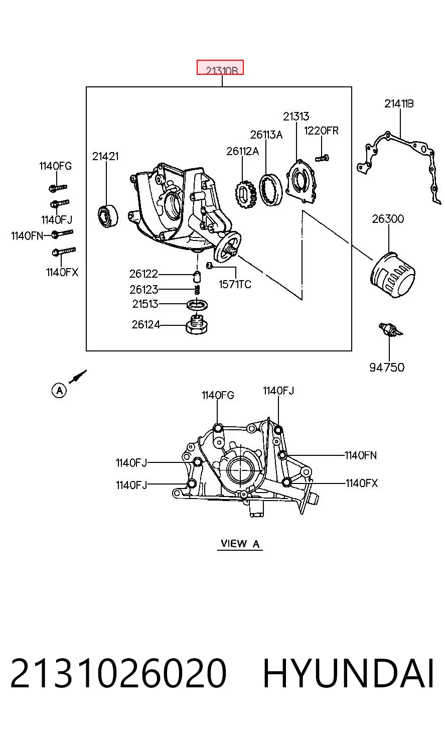 2131026020 Hyundai/Kia