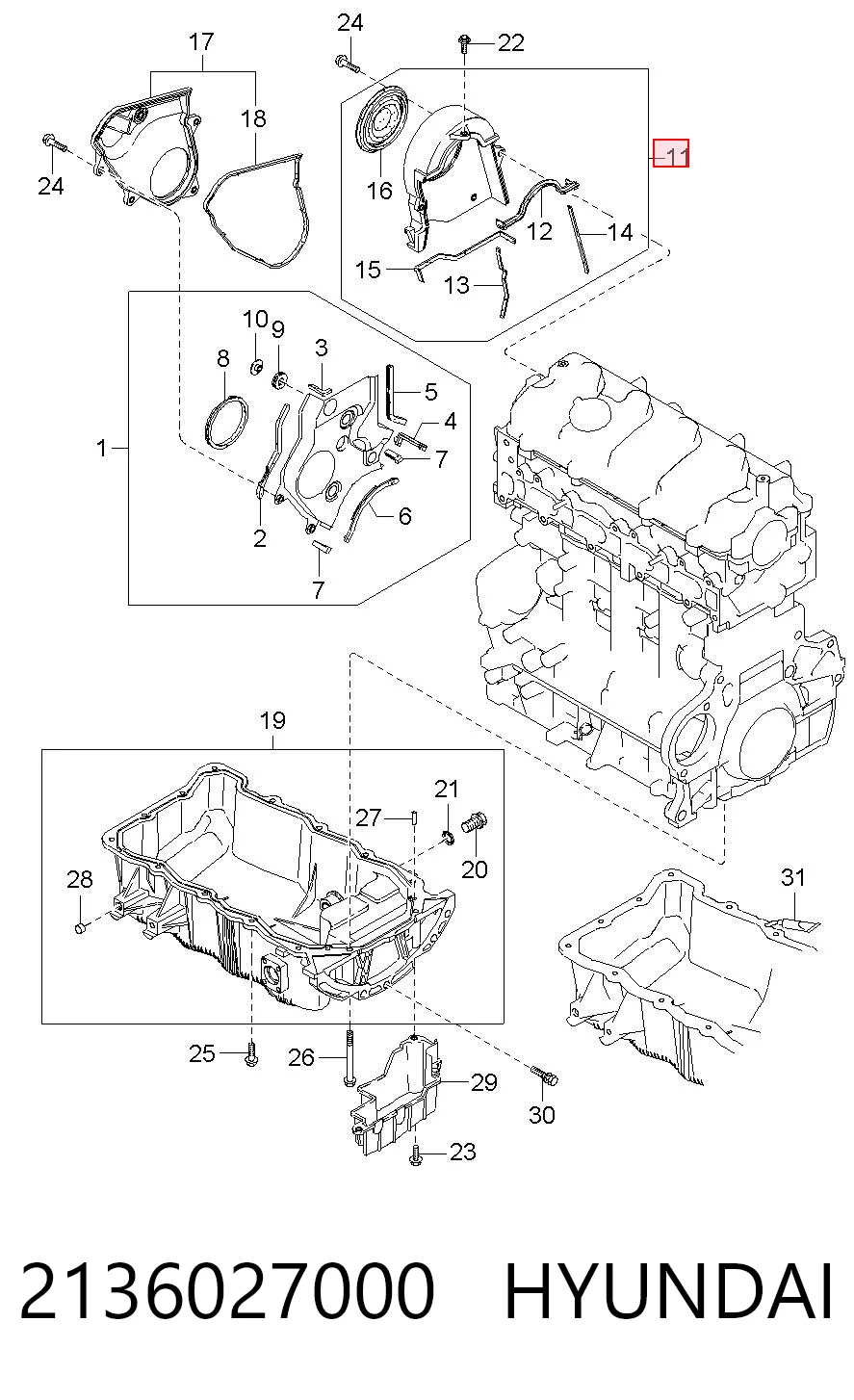 2136027000 Hyundai/Kia
