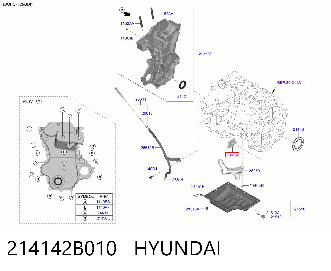 214142B010 Hyundai/Kia 