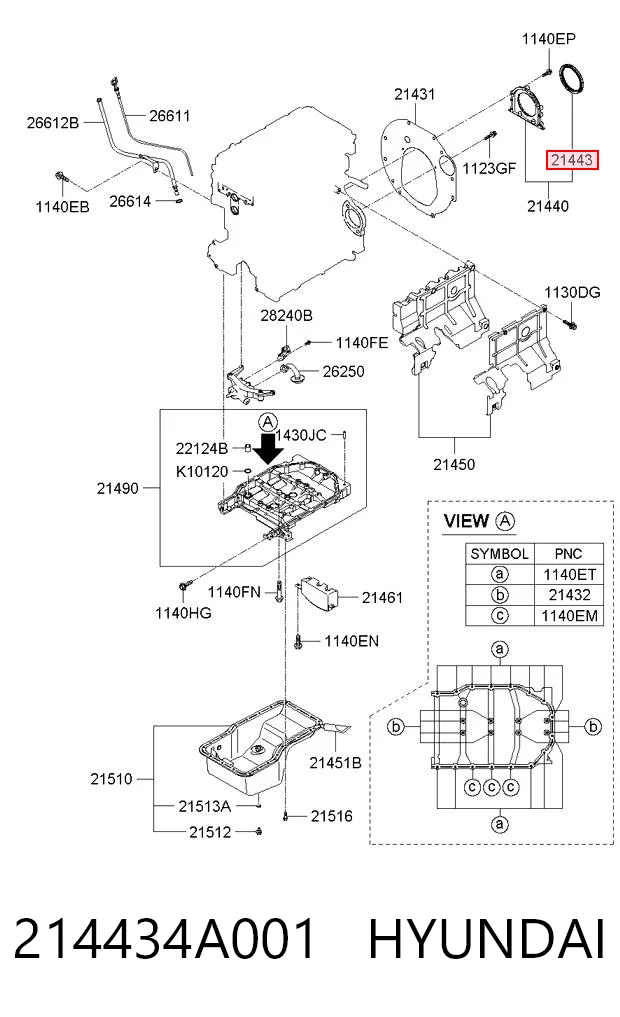 214434A001 Hyundai/Kia