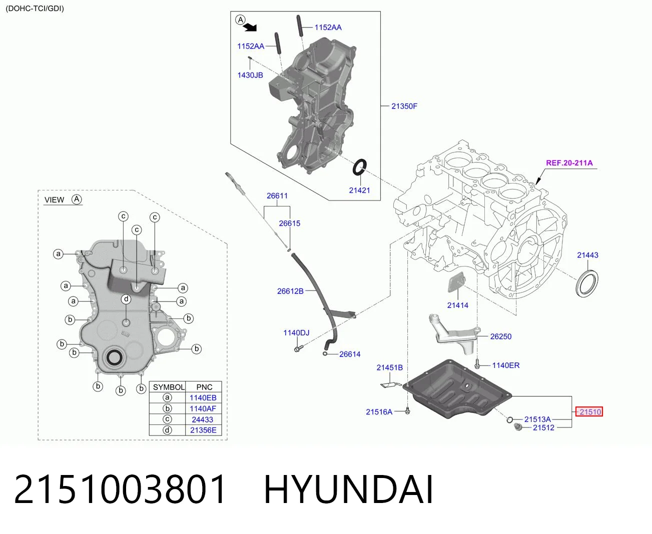 2151003801 Hyundai/Kia