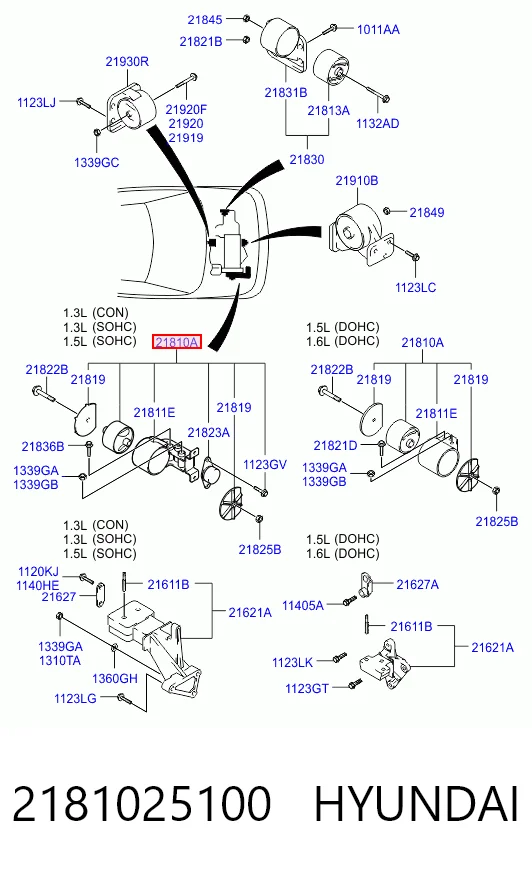 Coxim (suporte) direito de motor ARP 2181025120 preço, a partir de 53,81 USD