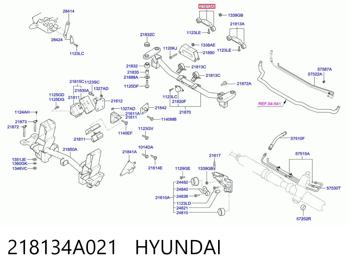  Coxim (suporte) traseiro de motor Hyundai H-1 STAREX Starex ônibus (2001 - 2004) Starex