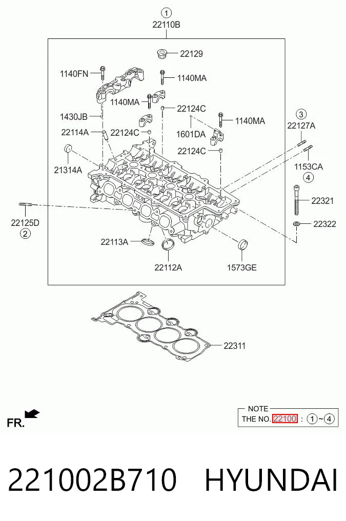 Cabeça de motor (CBC) Hyundai I40  VF ao melhor preço