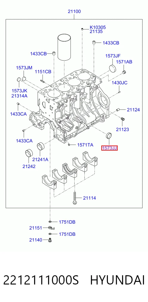 Tampão CBC/do bloco de cilindros para Hyundai Sonata Y-3
