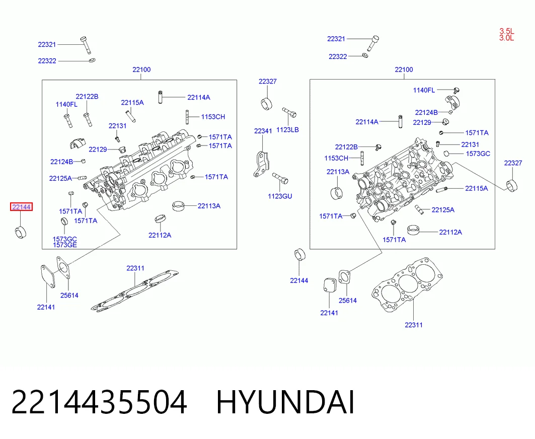  Vedação da árvore distribuidora de motor Renault Master II сaixa (HD, FD) (2003 - 2010) II
