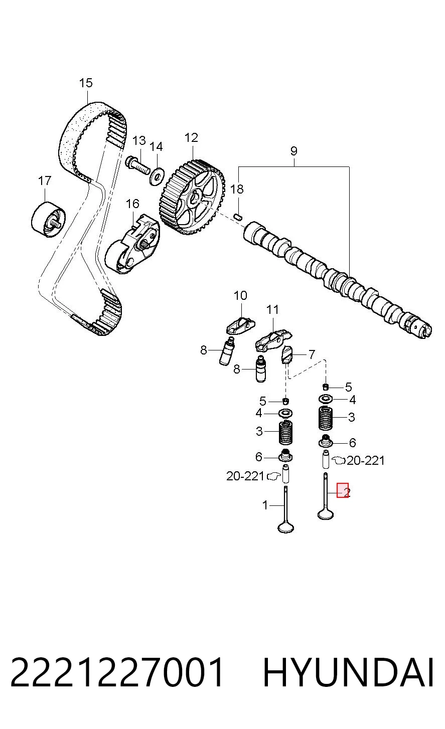 2221227001 Hyundai/Kia