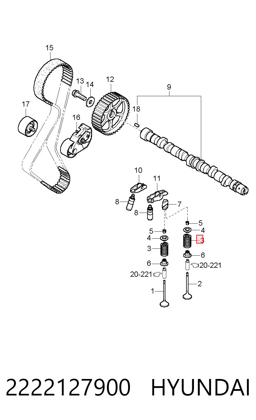 2222127900 Hyundai/Kia
