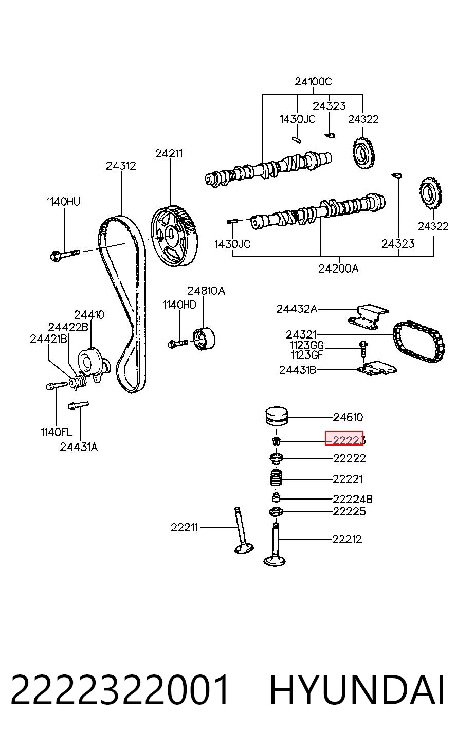 2222322001 Hyundai/Kia