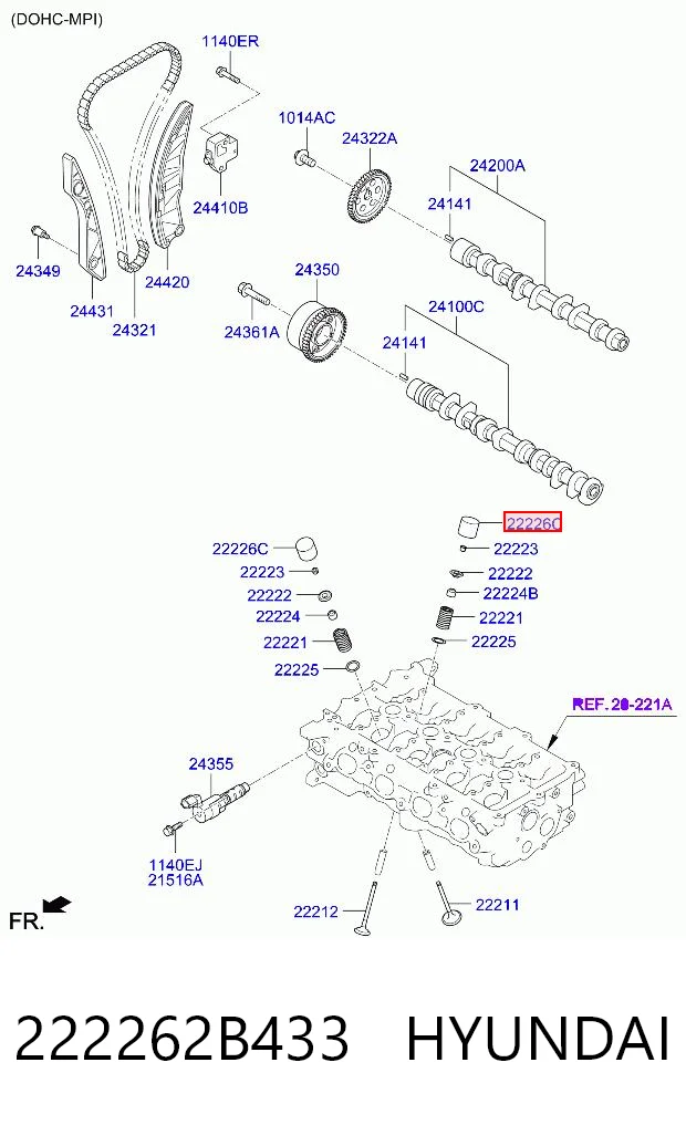 222262B433 Hyundai/Kia