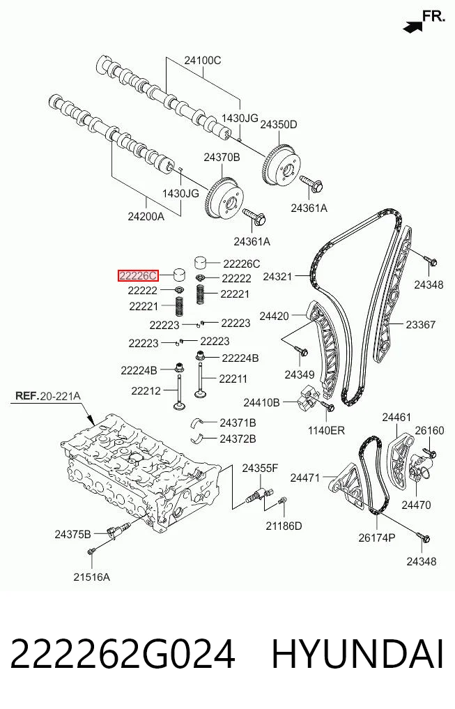 222262G024 Hyundai/Kia