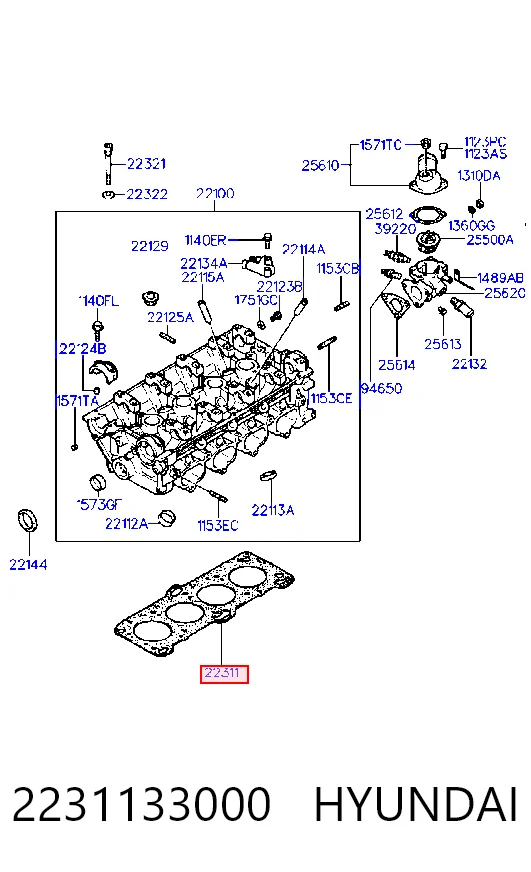 Vedante de cabeça de motor (CBC) Chrysler MD113178 preço, a partir de 18,44 USD