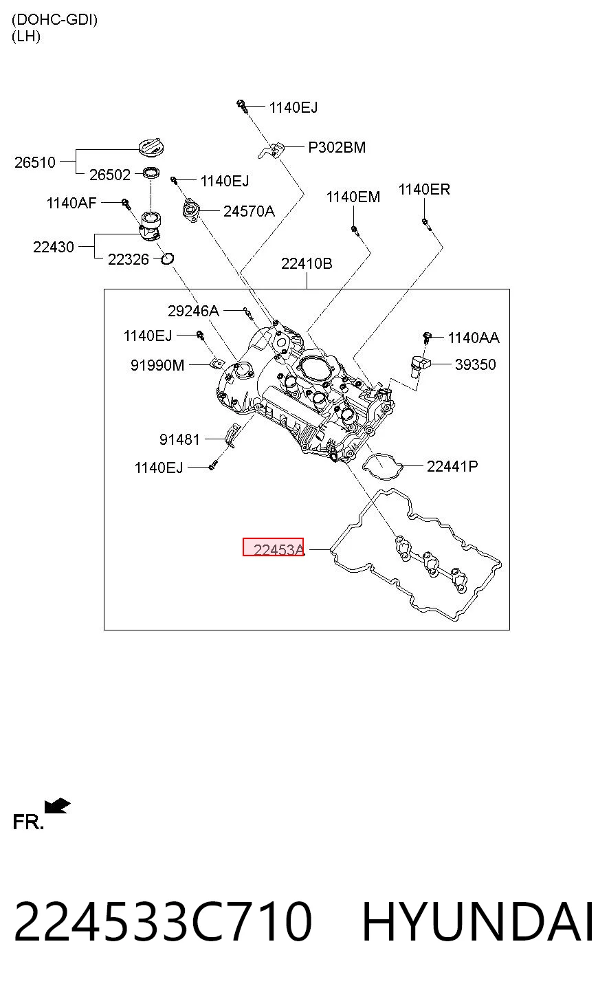 Vedante da tampa de válvulas de motor esquerdo Parts-Mall P1GA074 preço, a partir de 16,53 USD