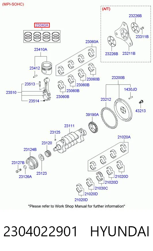 2304022901 Hyundai/Kia