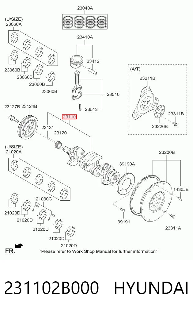Cambota de motor Hyundai Accent IV RB