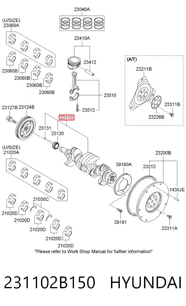 Cambota de motor para Hyundai I30  FD