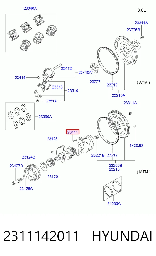 Cambota de motor Hyundai H-1 STAREX Starex 