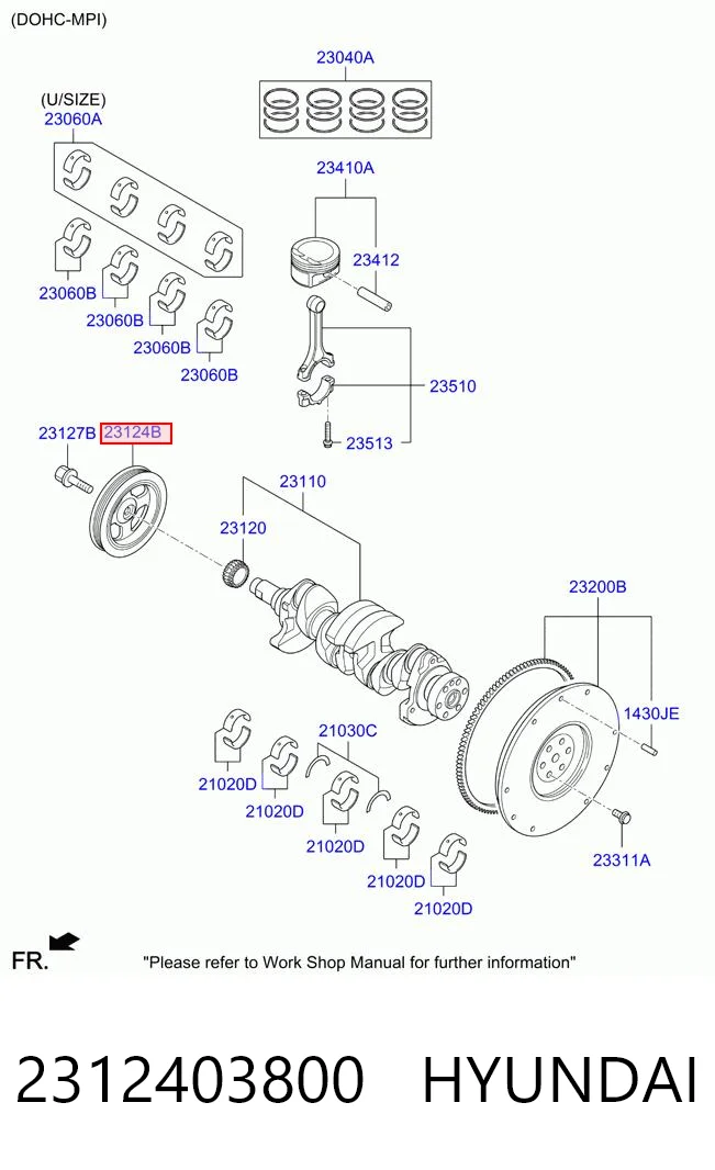 Polia de cambota para Hyundai Accent V HC