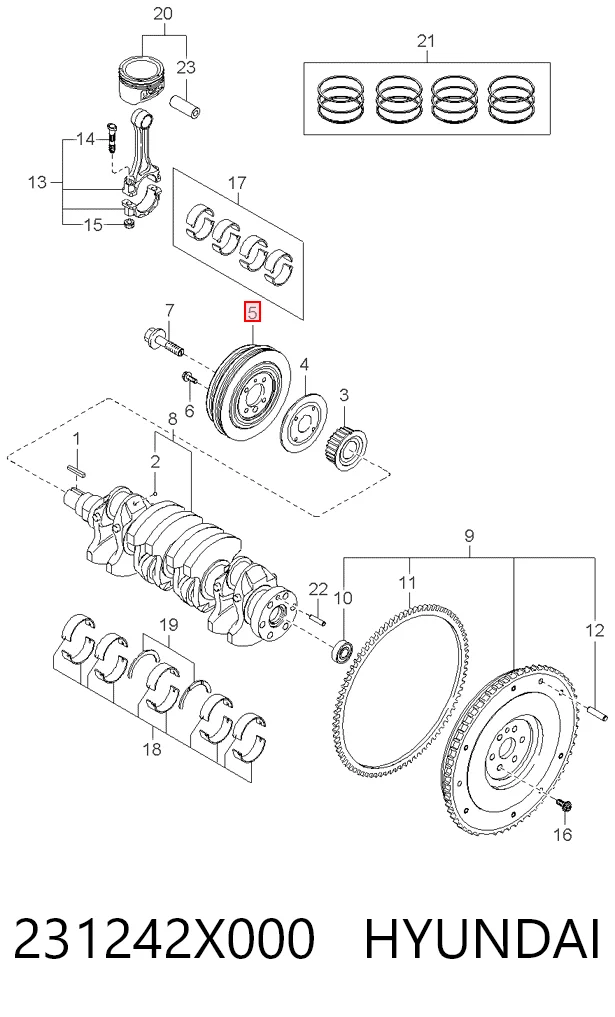 Compre Polia de cambota KIA Rio 1