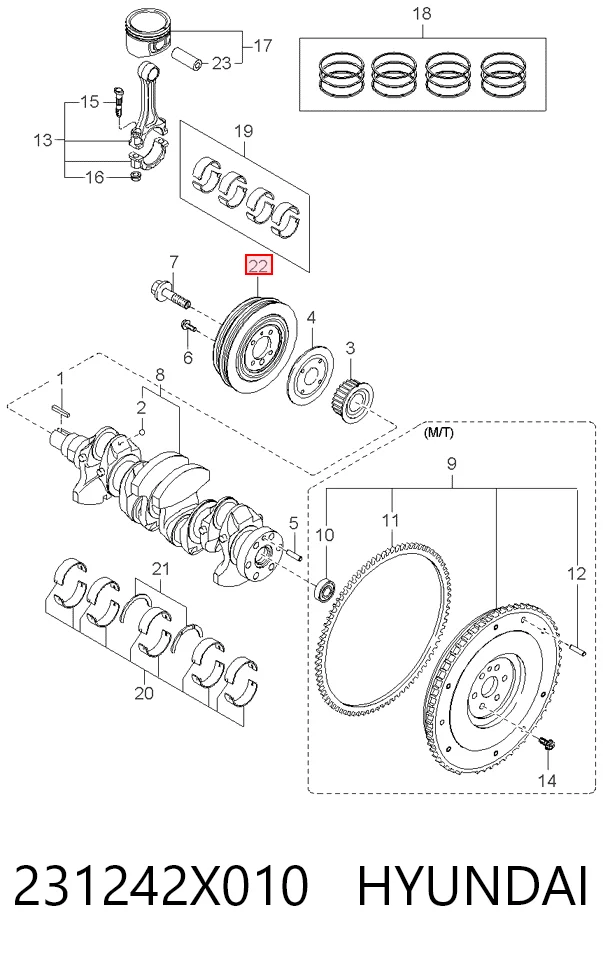 Polia de cambota KIA Rio preço, a partir de 59,59 USD