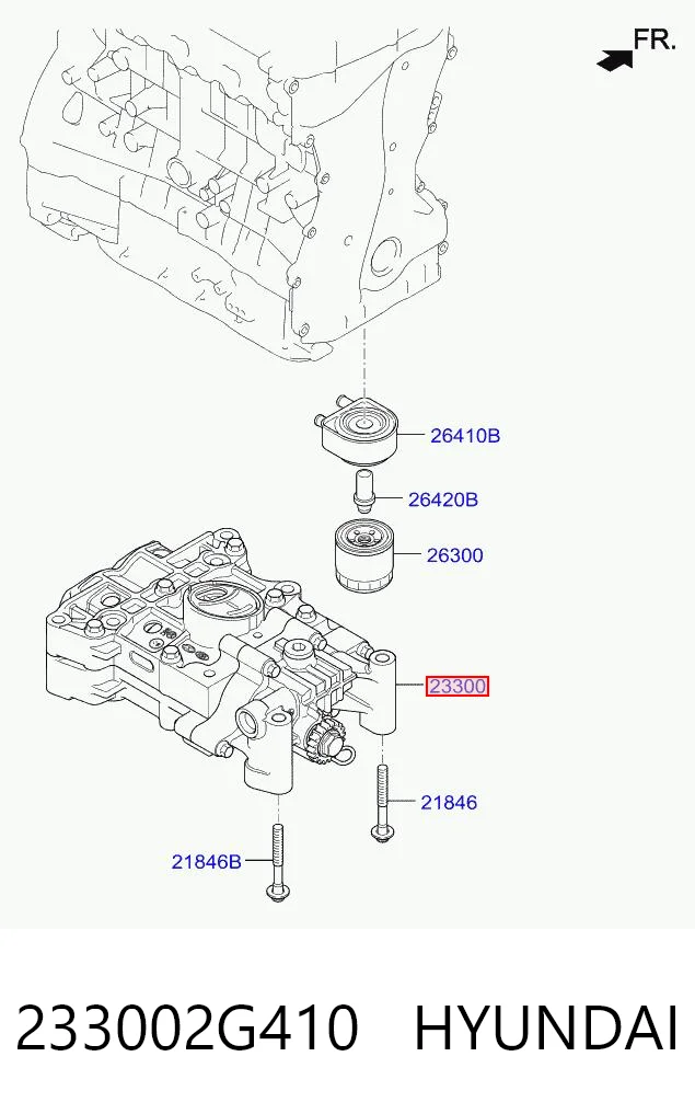 233002G410 Hyundai/Kia Bomba de óleo
