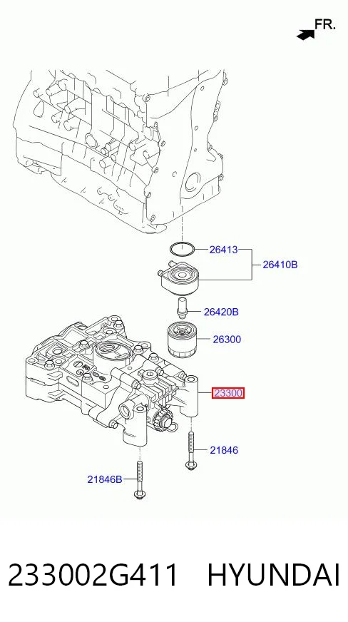 233002G411 Hyundai/Kia Árvore de equilibração