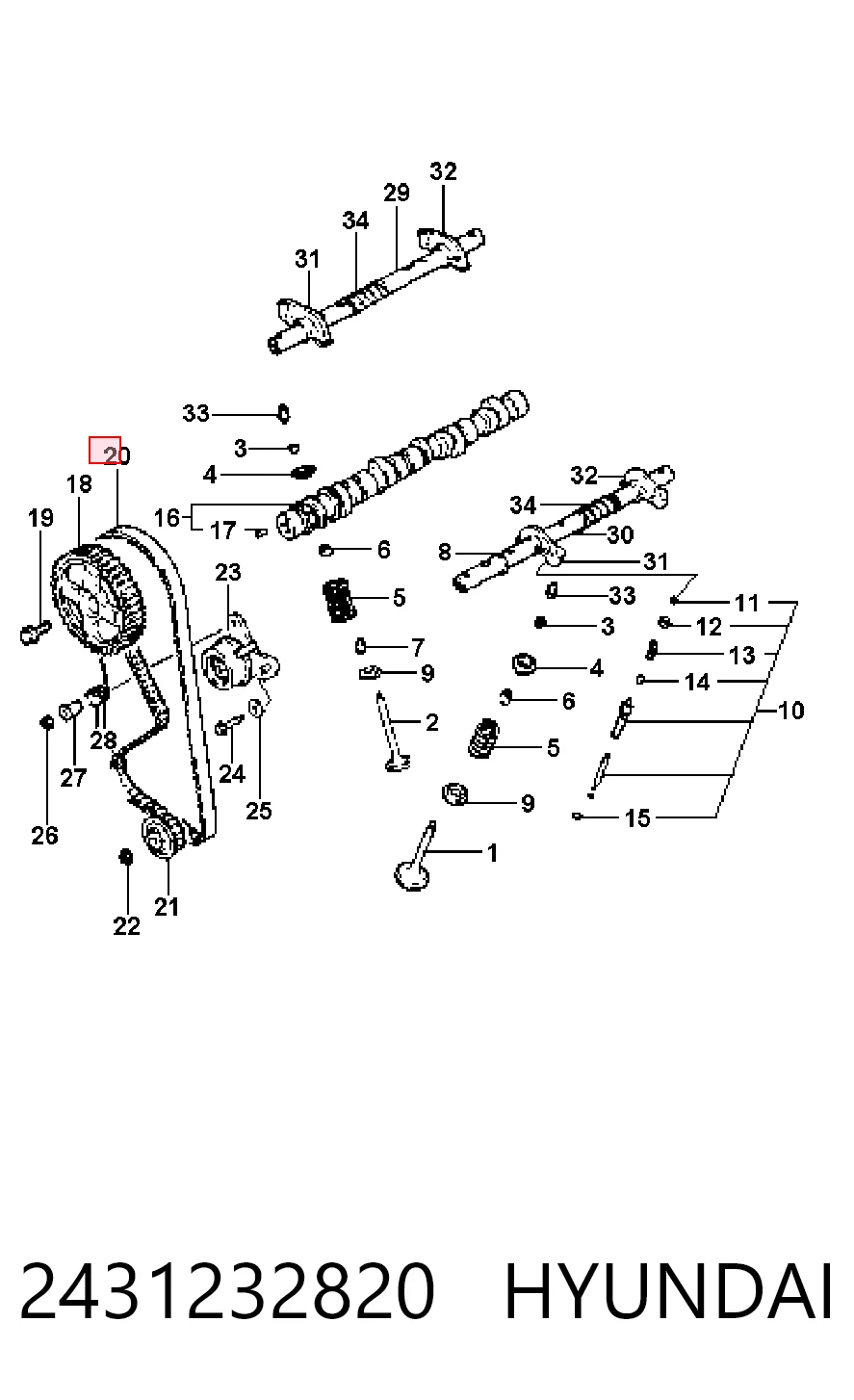 2431232820 Hyundai/Kia