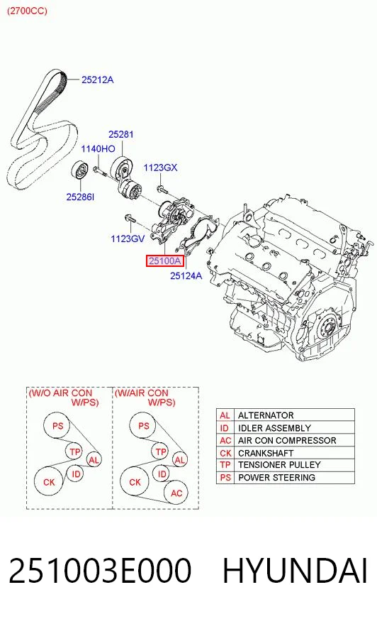 251003E000 Hyundai/Kia
