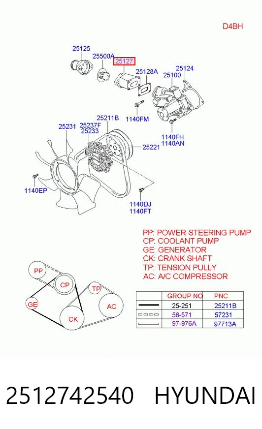 Caixa do termostato Hyundai Galloper  JK ao melhor preço